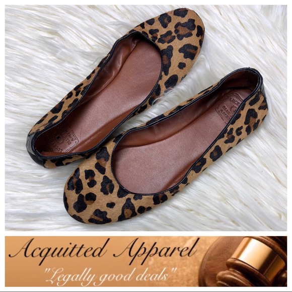 Lucky Brand Shoes - [Lucky Brand] Cheetah Print Leather Hide Flats